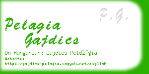 pelagia gajdics business card